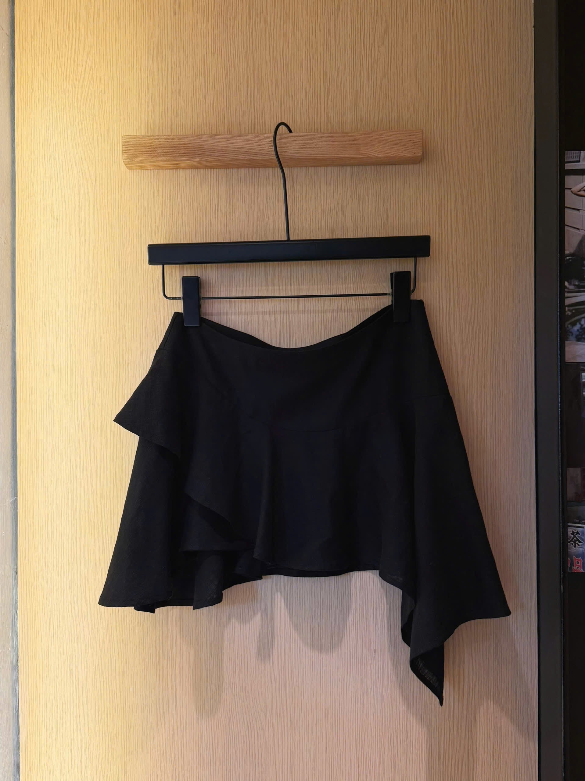 ĐU ĐƯA SKIRT - LINEN - BLACK