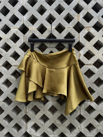 ĐU ĐƯA SKIRT - SATIN - LIME GREEN