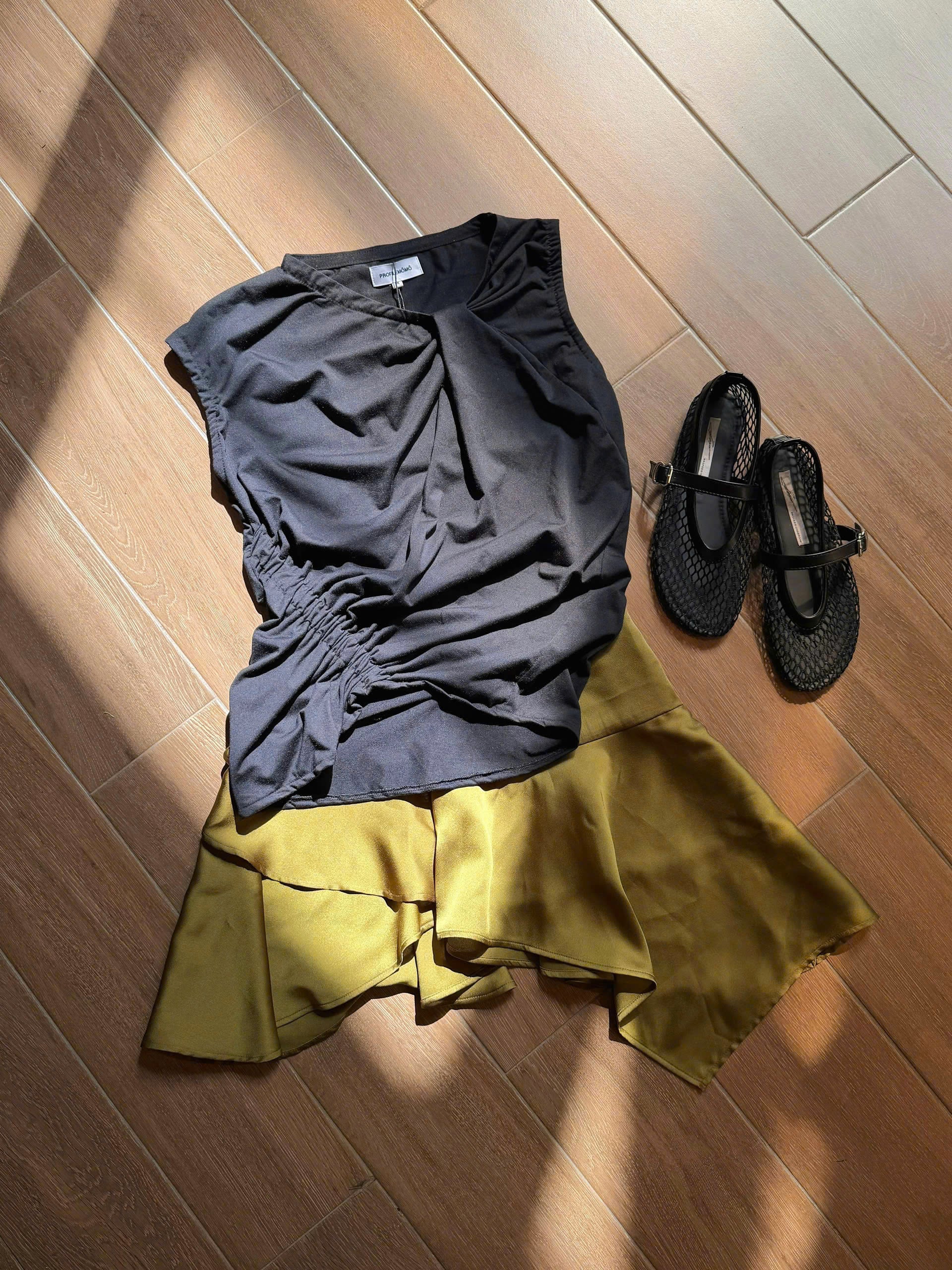 ĐU ĐƯA SKIRT - SATIN - LIME GREEN