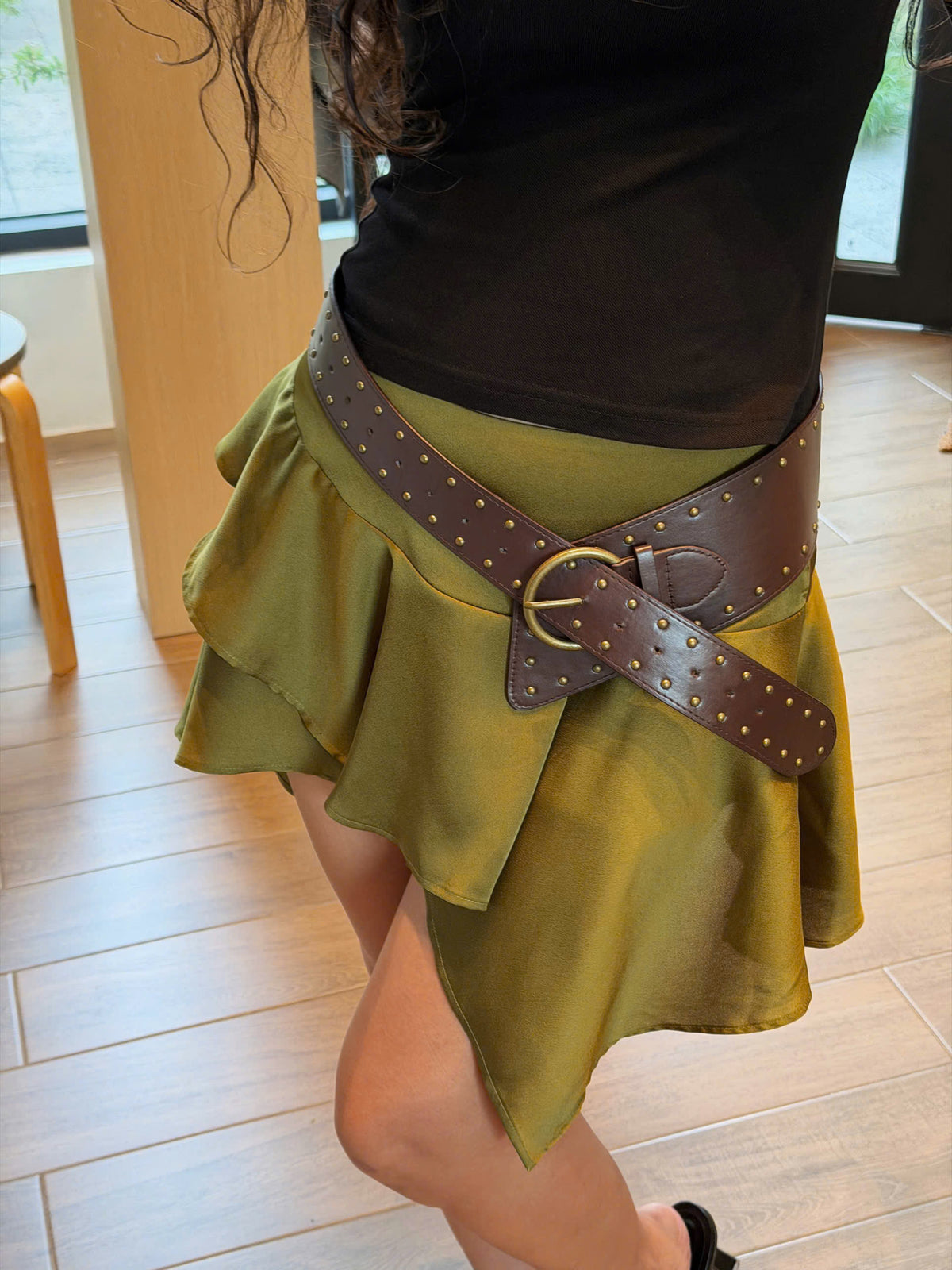 ĐU ĐƯA SKIRT - SATIN - LIME GREEN