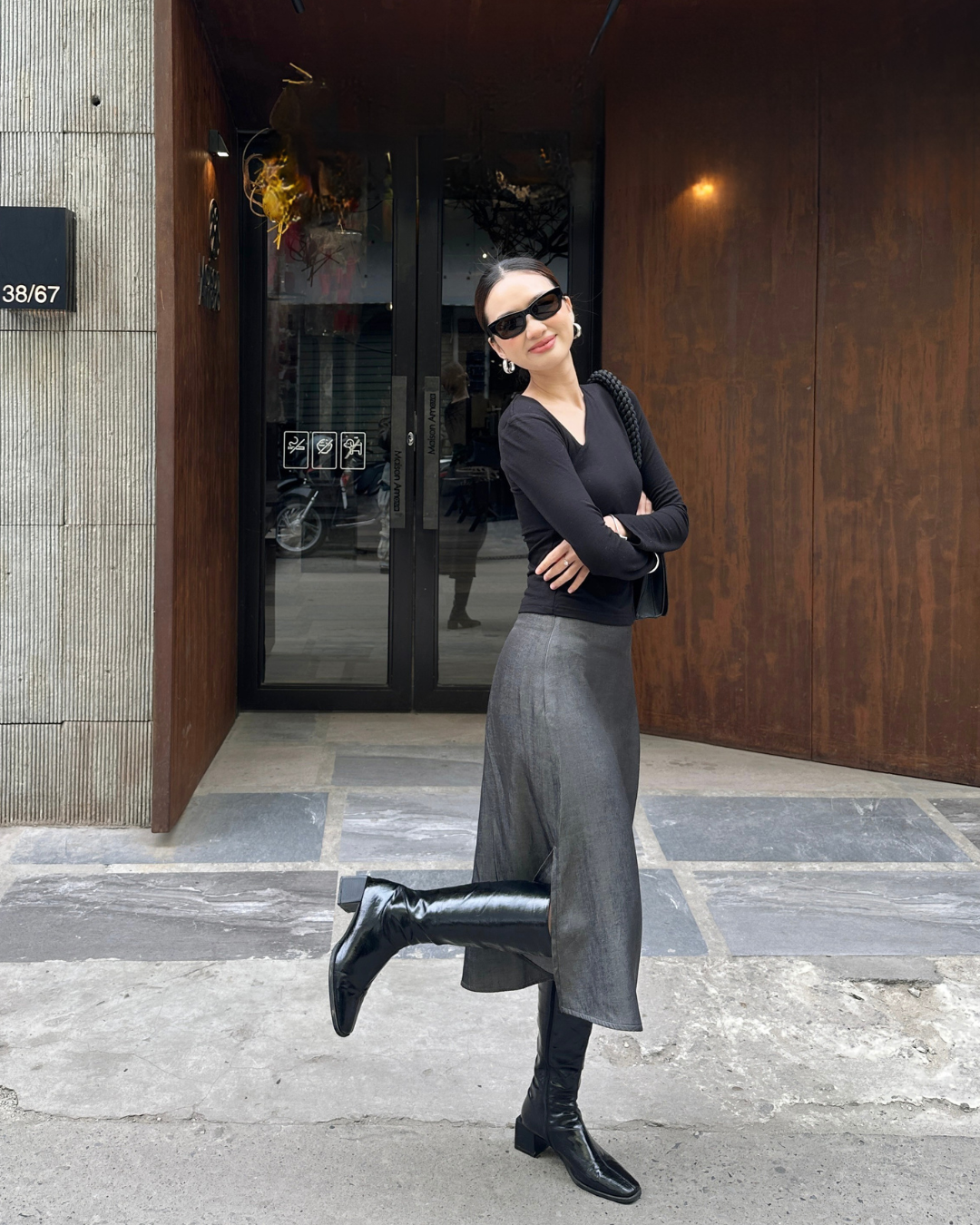 NHẸ NHÀNG SKIRT - GREY