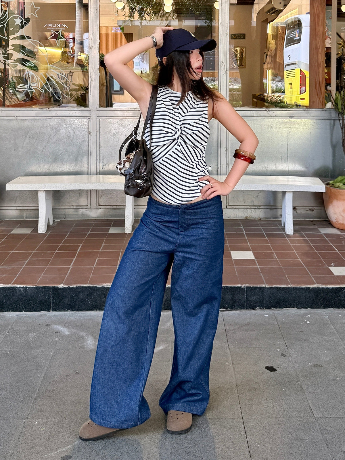 XAO XUYẾN TOP - WHITE (COBAN STRIPE)