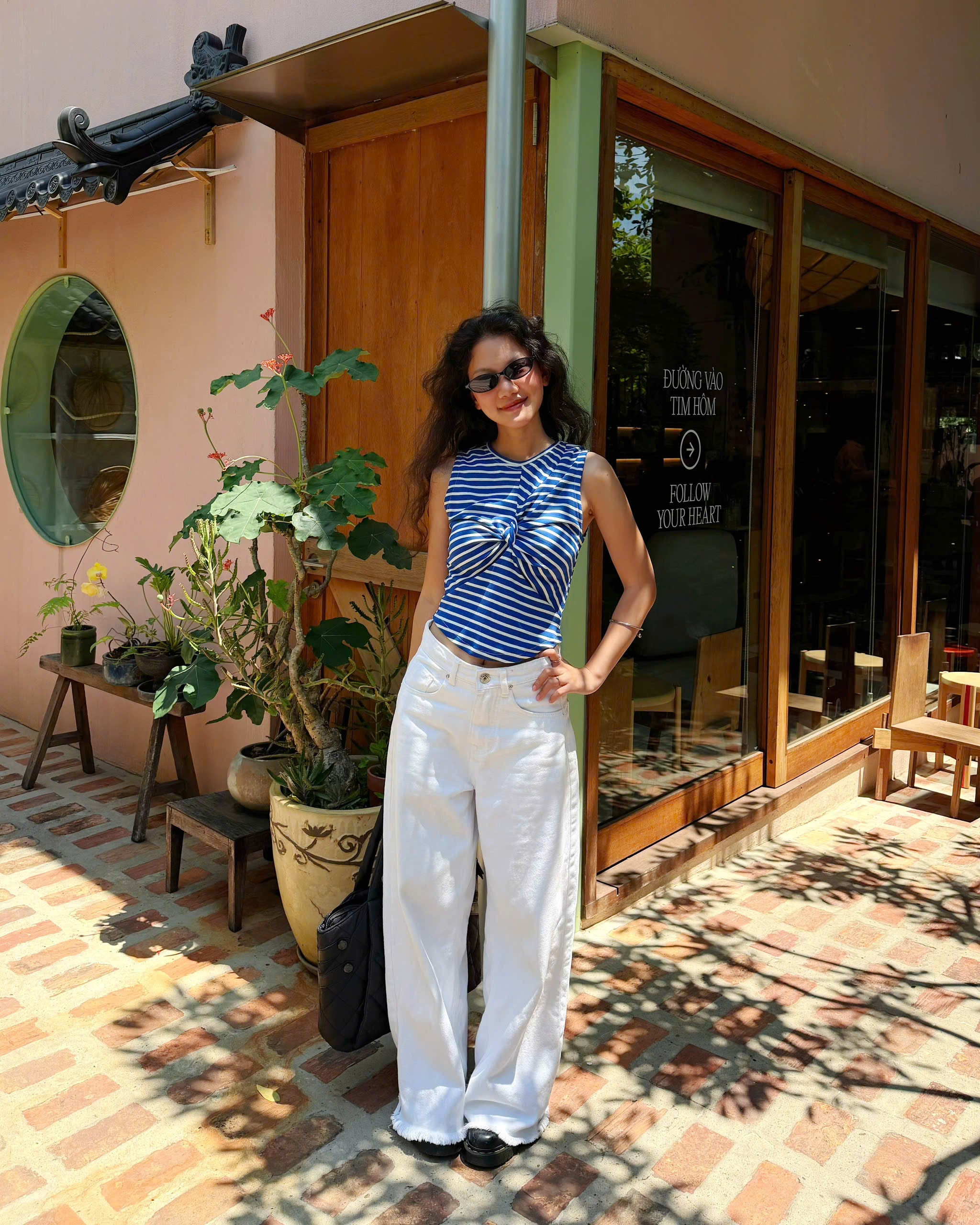 XAO XUYẾN TOP - WHITE (COBAN STRIPE)